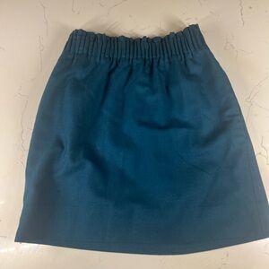 J. Crew Teal Mini Skirt